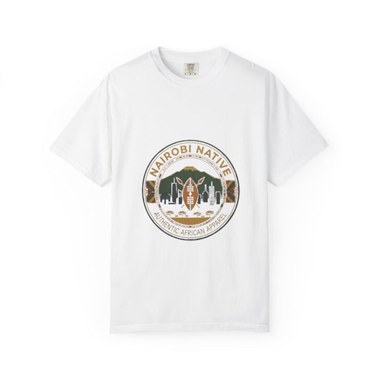 Nairobi Native Graphic T‑Shirt — Authentic African Apparel Badge